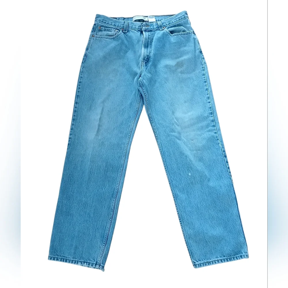 Levi's 550 Relaxed Fit Men's Size 36×32 Light Blue Straight Jeans